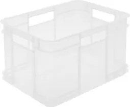 Keeeper 2. akosť - Úložný box pre domácnosť aj dielňu, BRUNO M, 16L, 35 x 27 x 21 cm, transparentný (prehnutý)