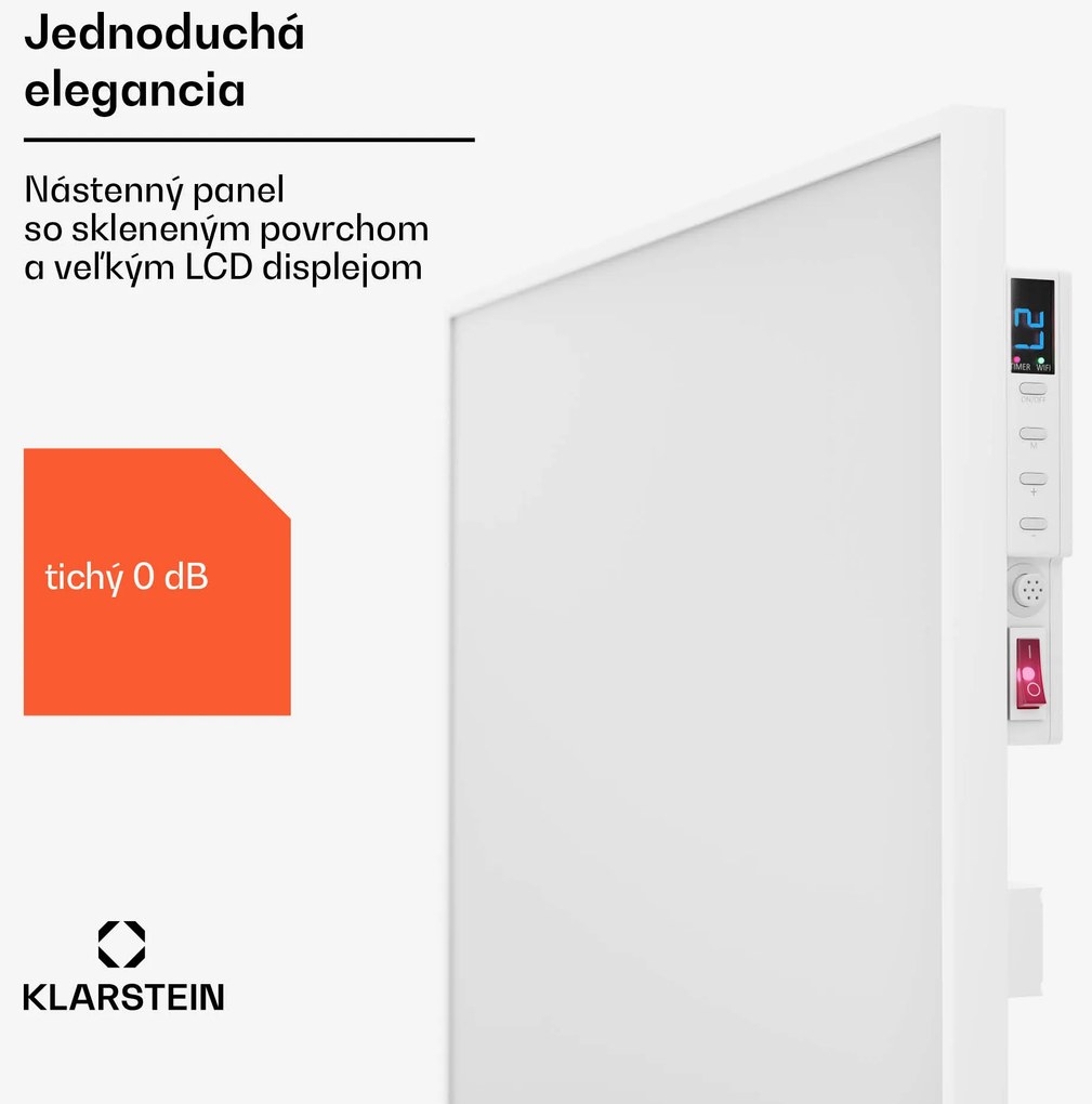 Klarstein Wonderwall Air Smart 770, infračervený ohrievač, 60 x 120 cm, 770 W, aplikácia