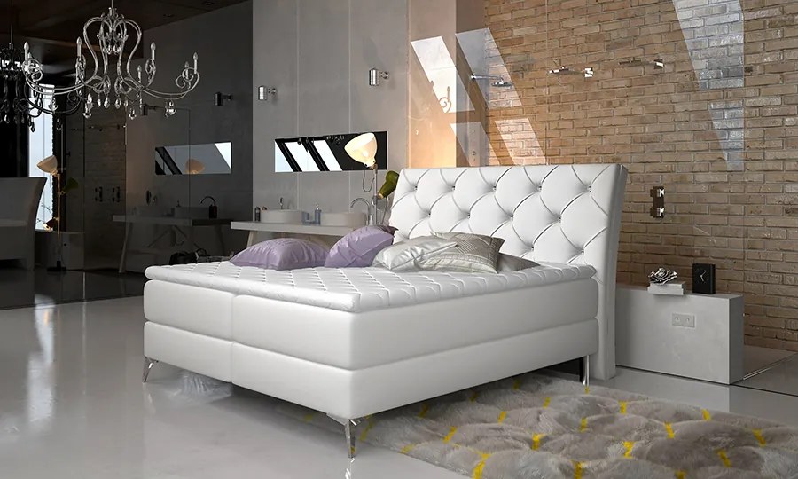 Boxspring posteľ s úložným priestorom Adina 180x200 cm 13