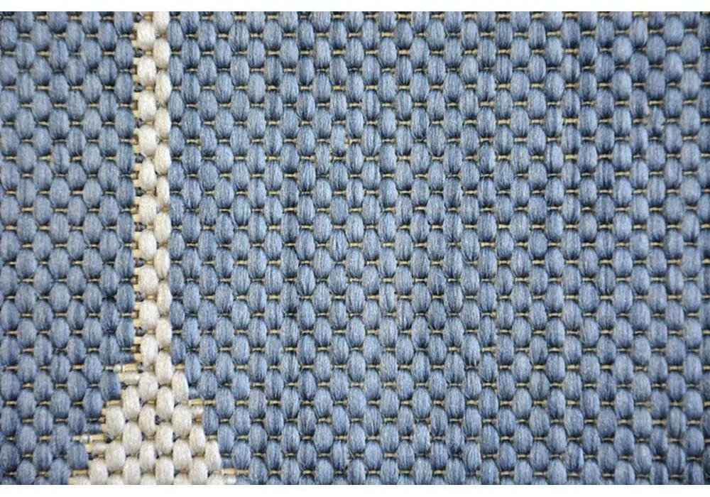Kusový koberec Kocky 3D modrý 200x290cm