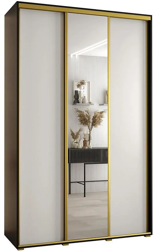 Skriňa 45 Canaris 3 180 čierna/biela/gold