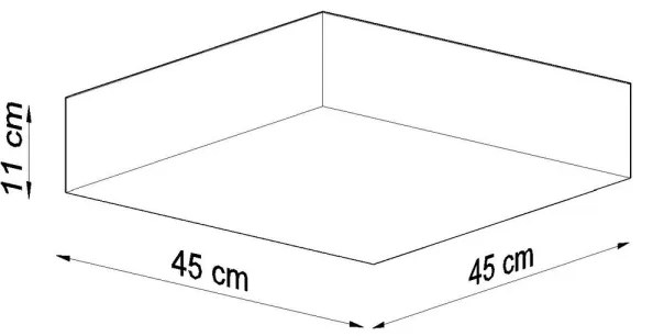 Stropné svietidlo HORUS 45 3xE27/60W/230V čierna