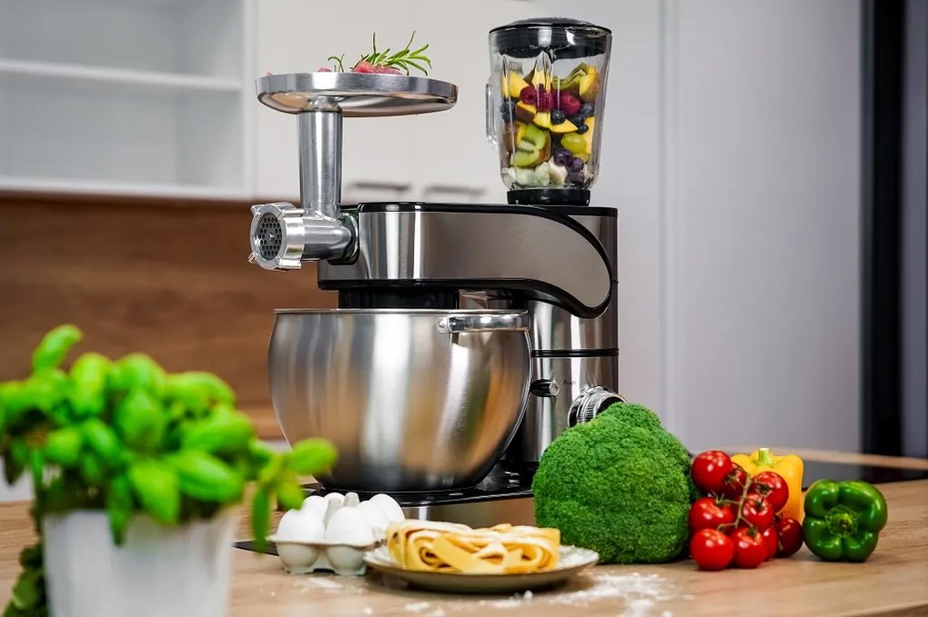 Celokovový kuchynský robot BestBerg BBR-20S / 2500 W / 10 l / 12 rýchlostí