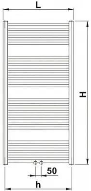 Kúpeľňový radiátor Korado Koralux Linear Classic - M 1220x600 mm 596 W