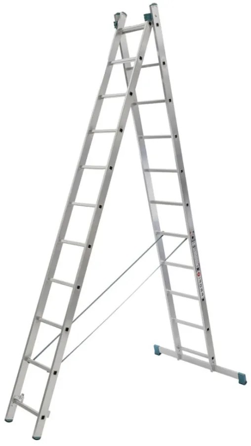 ALVE Rebrík hliníkový dvojdielny univerzálny 7511 PROFI EUROSTYL