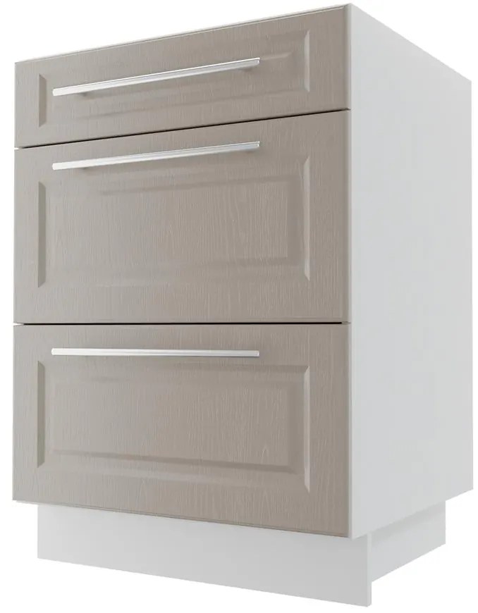 Kuchynská skrinka Emporium d3m/60 grey stone/kor.biela