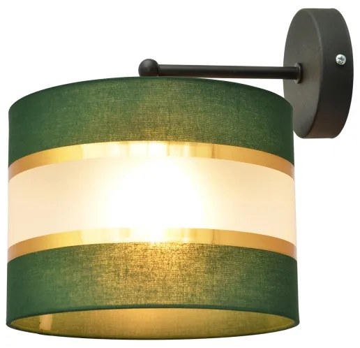 Nástenná lampa HELEN 1xE27/15W/230V zelená/zlatá