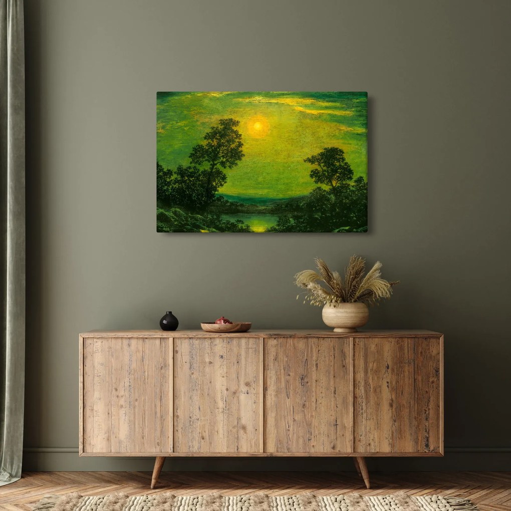 Obraz - Imitator of Ralph Albert Blakelock, Moonlight, reprodukcia (90x60 cm)