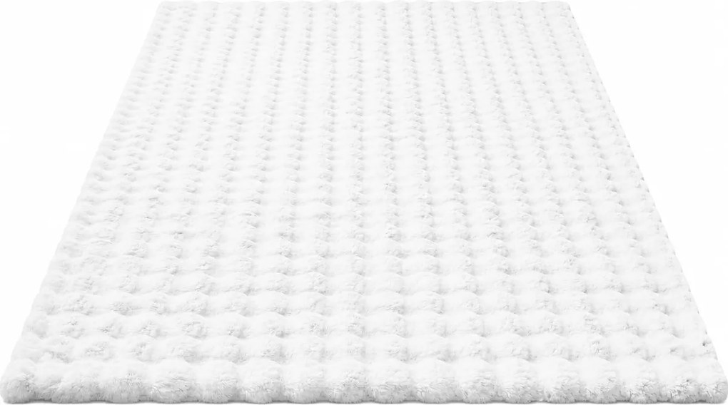 TZ Biely obdĺžnikový koberec Rabbit Bubble Rozmer: 80x150 cm