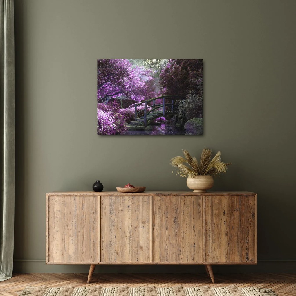 Obraz - fialové stromy (70x50 cm)