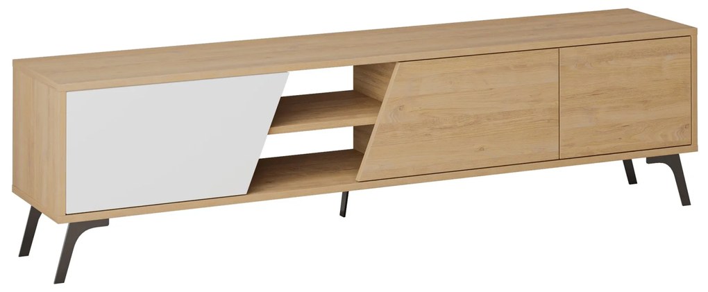 TV stolek FIONA 180 cm dub safírový/bílý