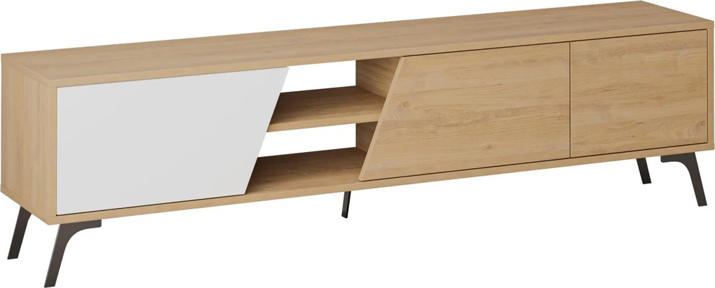 TV stolík Houseland FIONA 180 cm dub safírový/biely