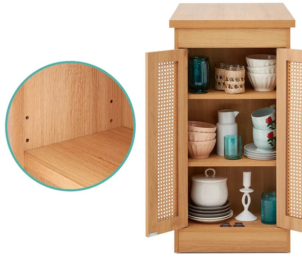 3-dielna vyvýšená jedálenská súprava s úložným priestorom