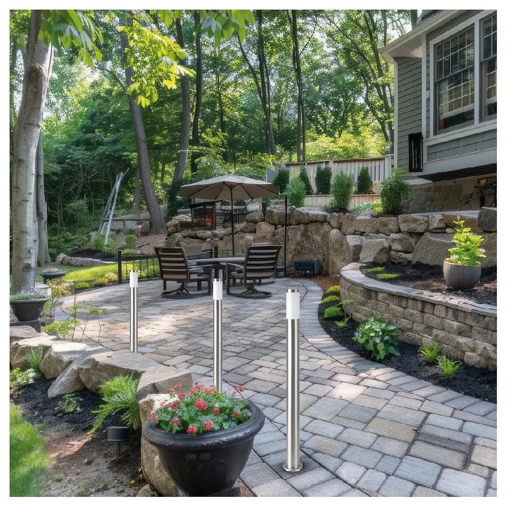 Ecolamp Exteriérové svietidlo Brooklyn, 1x plastové/strieborné kovové tienidlo