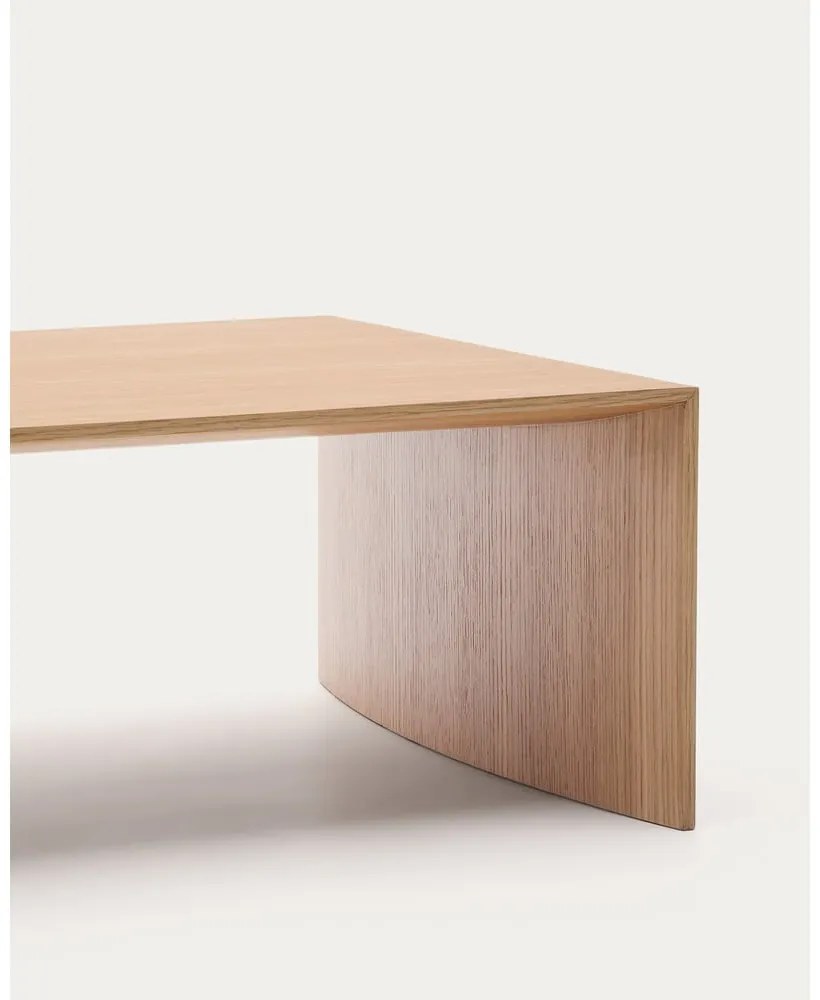 Konferenčný stolík vo svetloprírodnej farbe v dekore duba 70x140 cm Litto – Kave Home