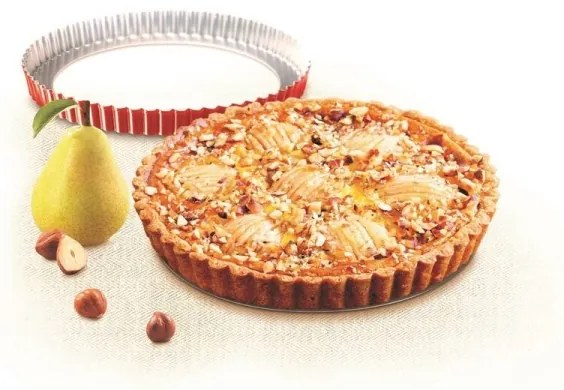 Tefal - Forma na koláč s vyberateľným dnom DELIBAKE 28 cm červená