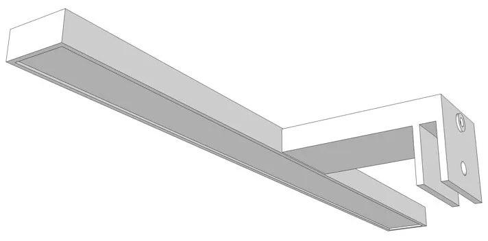 TOP LIGHT Svetlo nástenné Gila LED, Chróm