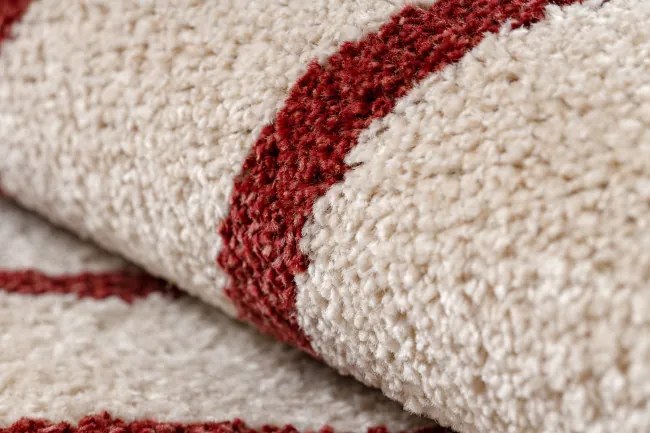 Koberec FUSION 0001 béžový / bordový