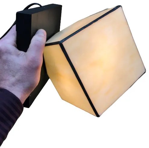 Lampa tiffany CUBE 24*22*22