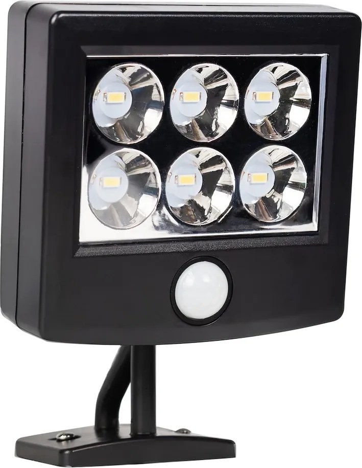 Exteriérové solárne LED svietidlo Depo, 1x LED 1,05w, čierna