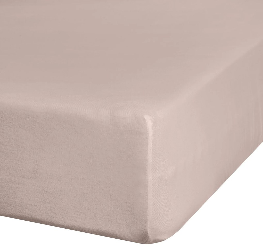 BAVLNENÉ PRESTIERADLO S GUMOU ADELA 220X200X25 CM BÉŽOVÁ