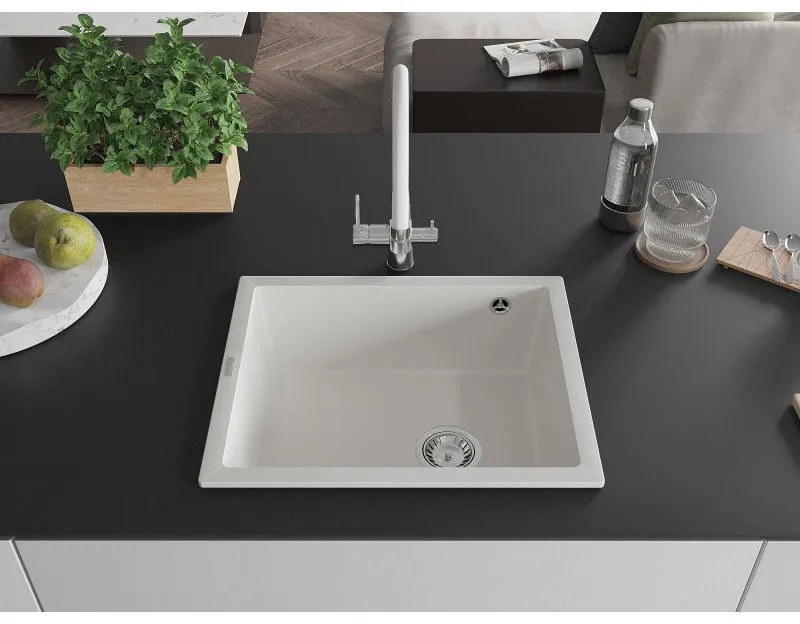 Mexen Pedro - drez granitový 56,0x46,0cm, 1-komorový, biela, 6508561000-20
