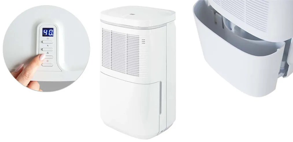 Odvlhčovač vzduchu s LED displejom a nádržom kapacity 2,2 litrov