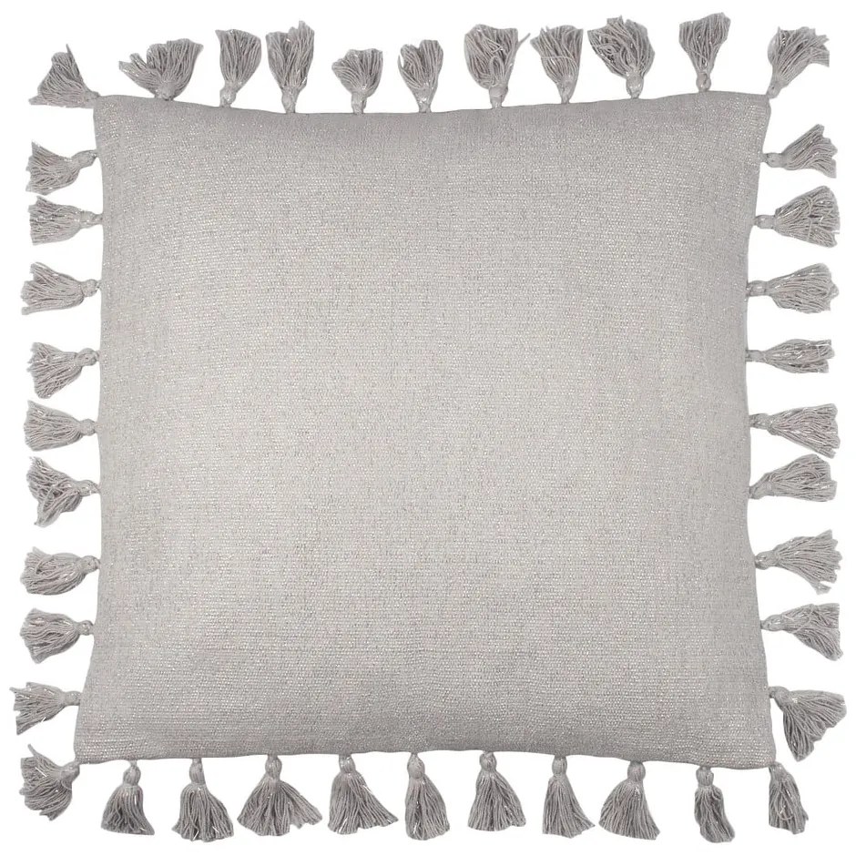 Sivý ručne vyrobený vankúš na sedenie Nattiot Josephine