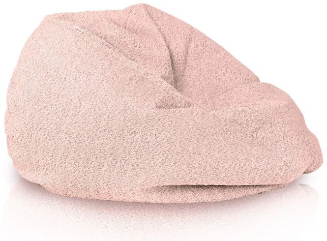 Sedací vak SAKO pudrovo ružový bouclé