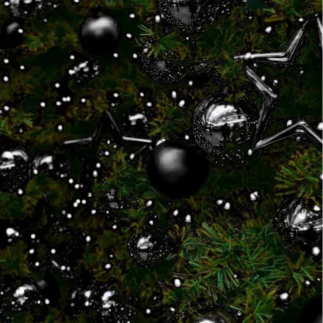 Vianočné guľky - čierne SYSD1688-061 (30ks)