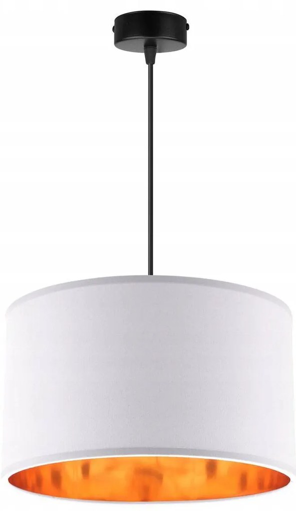 Závesné svietidlo Shade, 1x textilné tienidlo (výber zo 6 farieb), (výber z 3 farieb konštrukcie), (fi 35cm), g