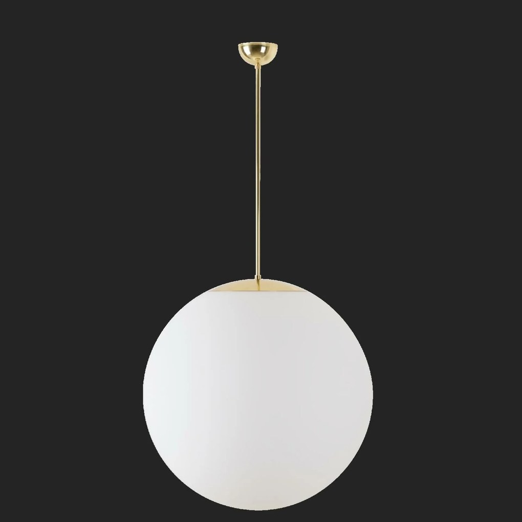 Osmont 60705 Adria P5 závesné sklenené svietidlo mosadz leštená biela IP40 4