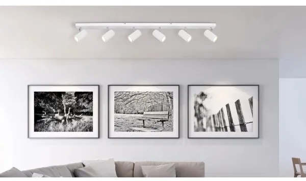 Globo 57911-6DW - Bodové svietidlo ROBBY 6xGU10/35W/230V biela