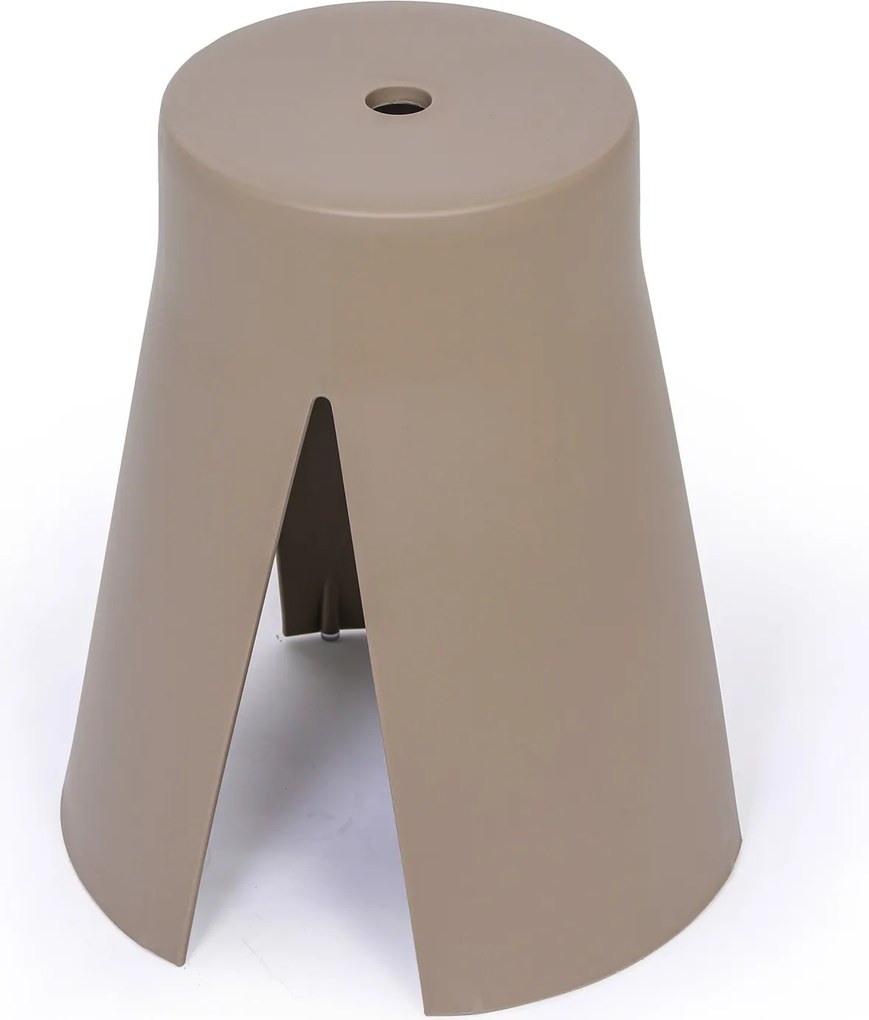 Plastová stolička RIKO, hnedá