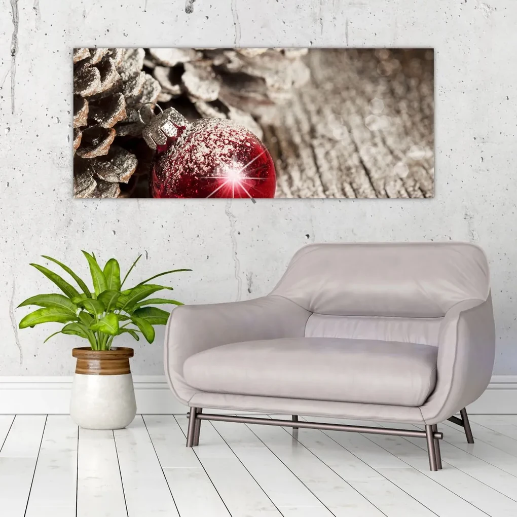Obraz - Vianočné ozdoby (120x50 cm)