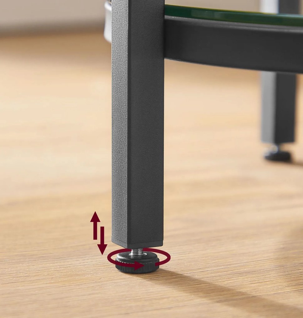 Odkladový stolík Vasagle Chipa čierno-biely