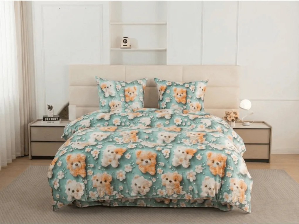 Detské obliečky z mikrovlákna PUPPIFLORA farebné Rozmer obliečky: 70 x 80 cm | 140 x 200 cm