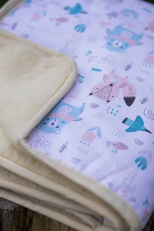 Detská deka z ovčieho rúna 01