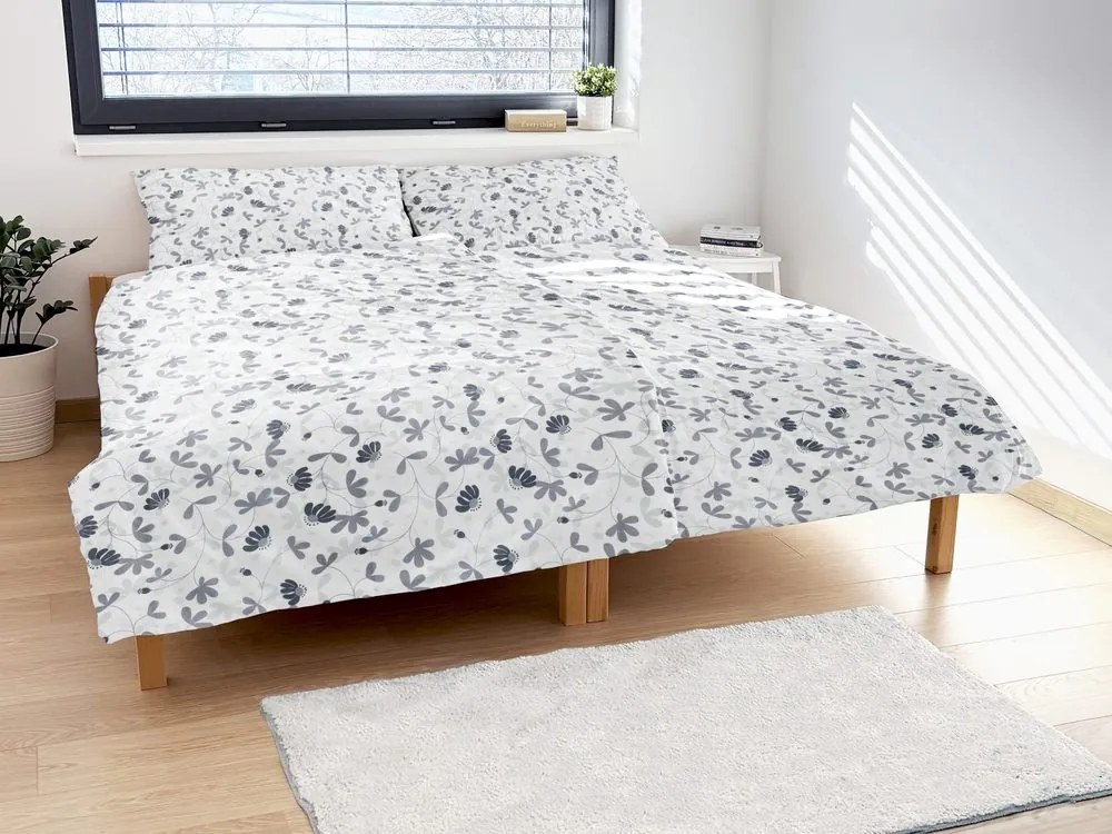 Polášek Bavlnené obliečky KVETINOVÁ HARMÓNIA - Ružová | 140 x 200 cm / 70 x 90 cm