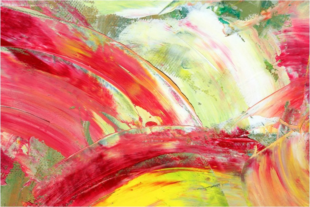 Obraz abstrakcie - maľba (90x60 cm)