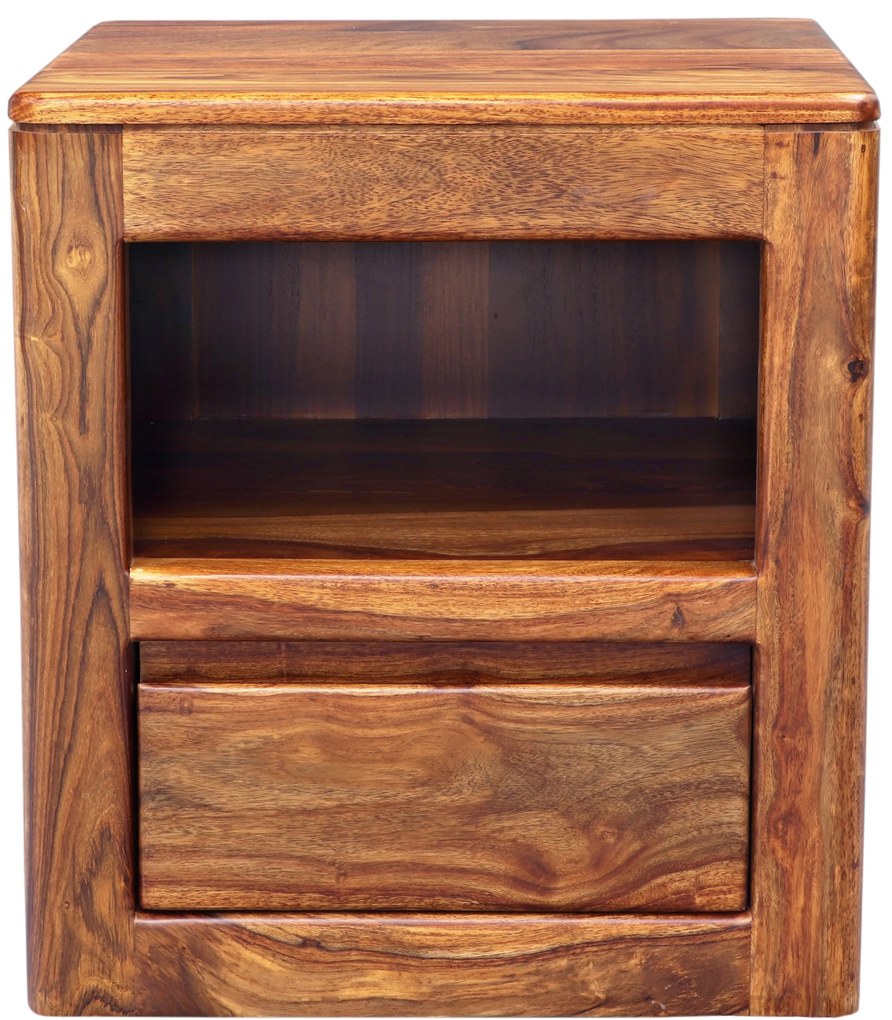 furniture-nabytek.cz - Nočný stolík masív z dreva palisander 45x50x40