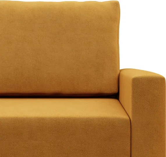 Sedacia súprava BLANK Elegant v tvare U žltá