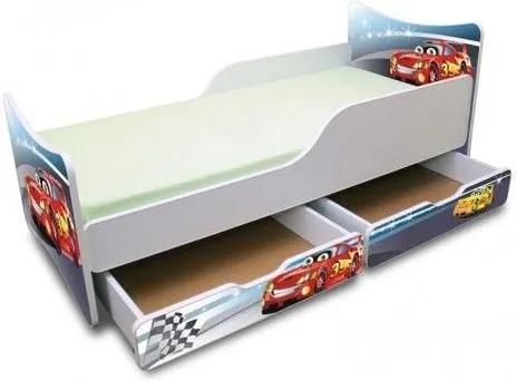 MAXMAX Detská posteľ 160x70 cm so zásuvkou - automobiliek 160x70 pre chlapca ÁNO