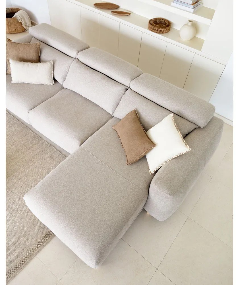 Béžová rohová pohovka (pravý roh) Singa - Kave Home