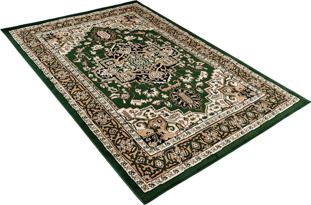 TA Koberec Q011A Z_GREEN EUFRAT BLX Zelený Obdĺžnikový Rozmer: 80x150 cm