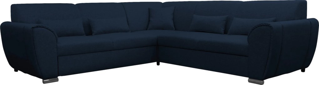 XXXLutz ROHOVÁ SEDAČKA, textil, tmavomodrá Livetastic - Sedačky - 001574004209