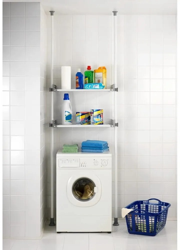 Biely kovový kúpeľňový regál 120x300 cm Herkules – Wenko