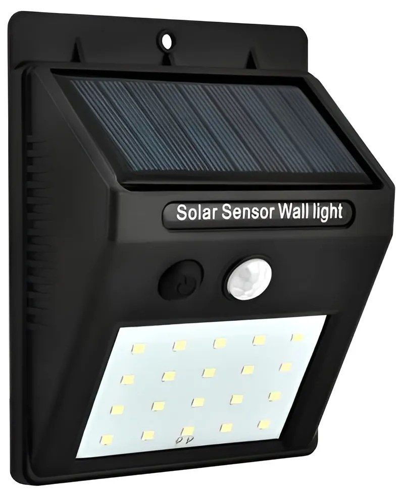 ISO 5015 Vonkajší LED osvetlenie 0.2W s pohybovým senzorom - solárne