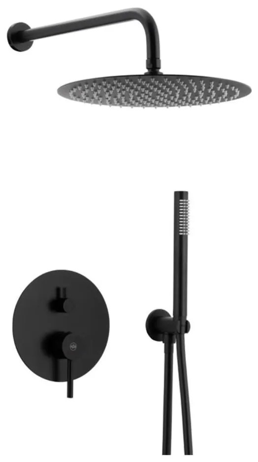 KFA Armatura 5039-501-81 - Sprchová sada s podomietkovou batériou MOZA matná čierna