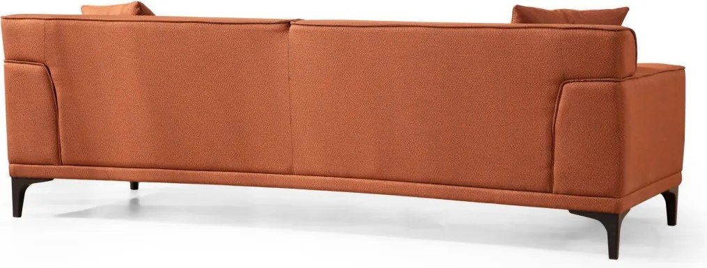 Třímístná pohovka Petra 212 cm oranžová